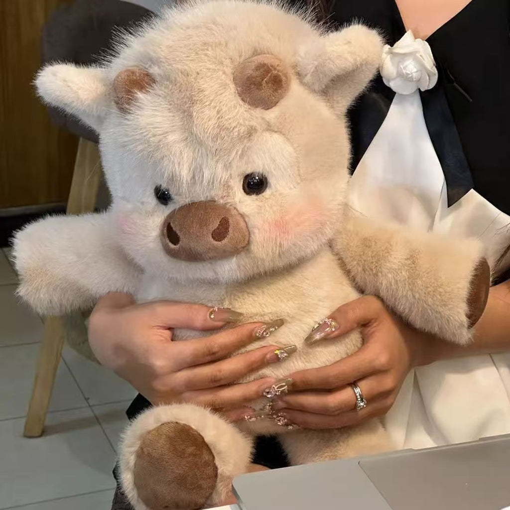 Highland Cow Plush Running Doll