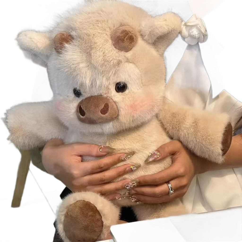 Highland Cow Plush Running Doll